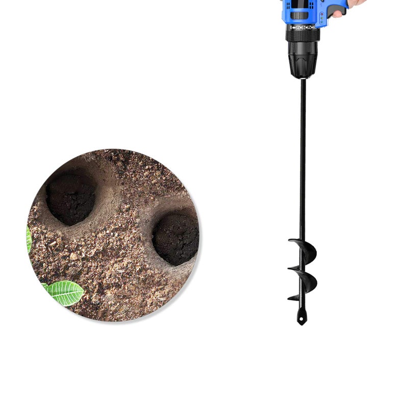 HUAPPNIO Garden Tools Blub Planter for Planting Auger Drill Bit 1.57x17.7 Inches - Image 3
